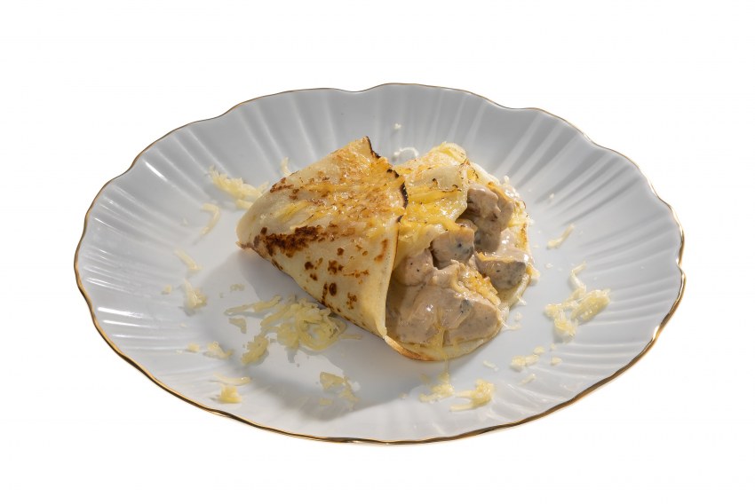 Блины со скрэмблом