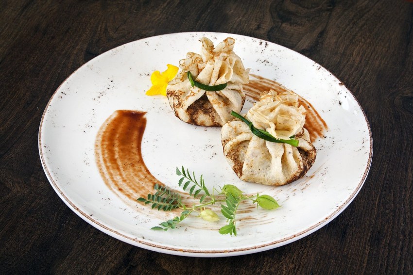 Блины с курицей