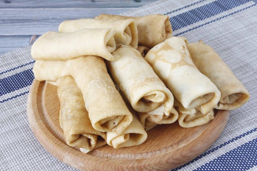 Блинчики фаршированные творогом