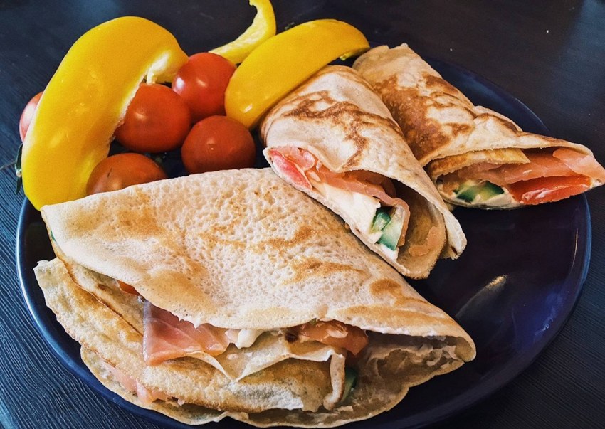 Блинчики с грибами