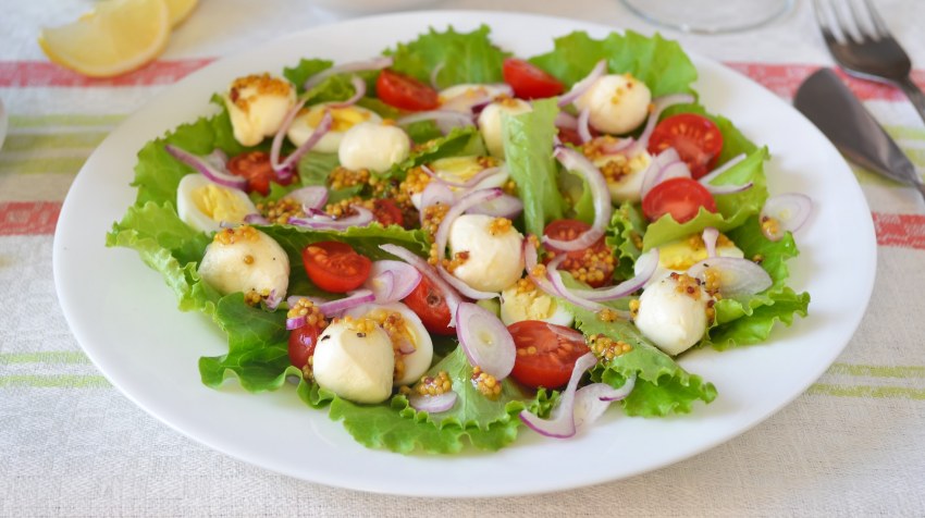 Креветки шпинат черри