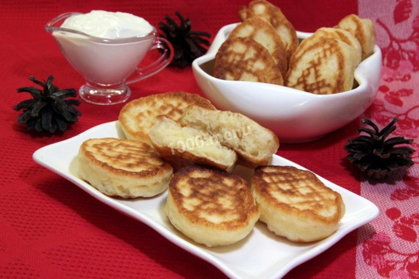 Высокие оладьи на ряженке