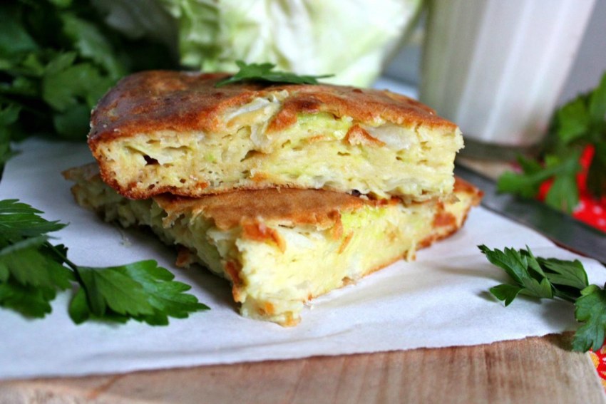 Кухня наизнанку заливной пирог с капустой