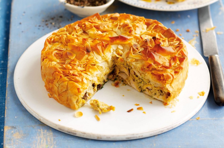 Греческий пирог из теста фило