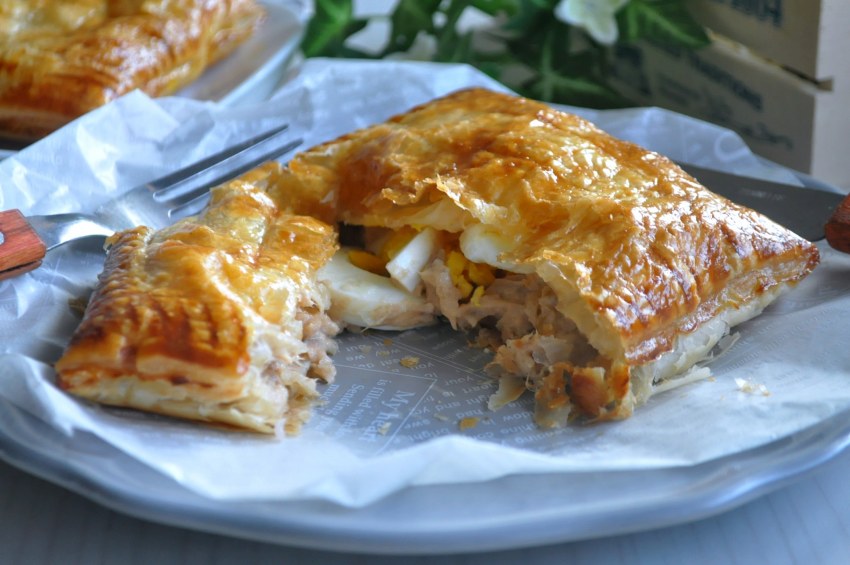 Пирог из фило с ягодами