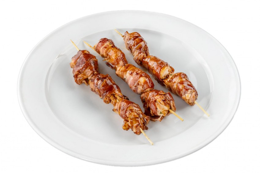 Креветки на гриле с прошутто