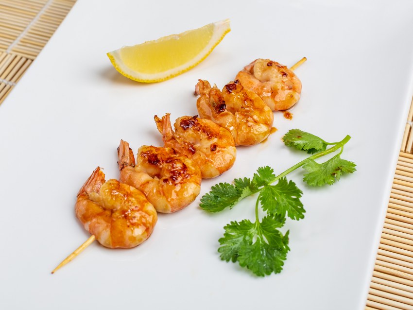 Лангустины на мангале