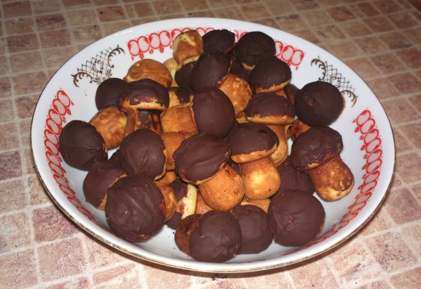 Печенье грибочки в форме