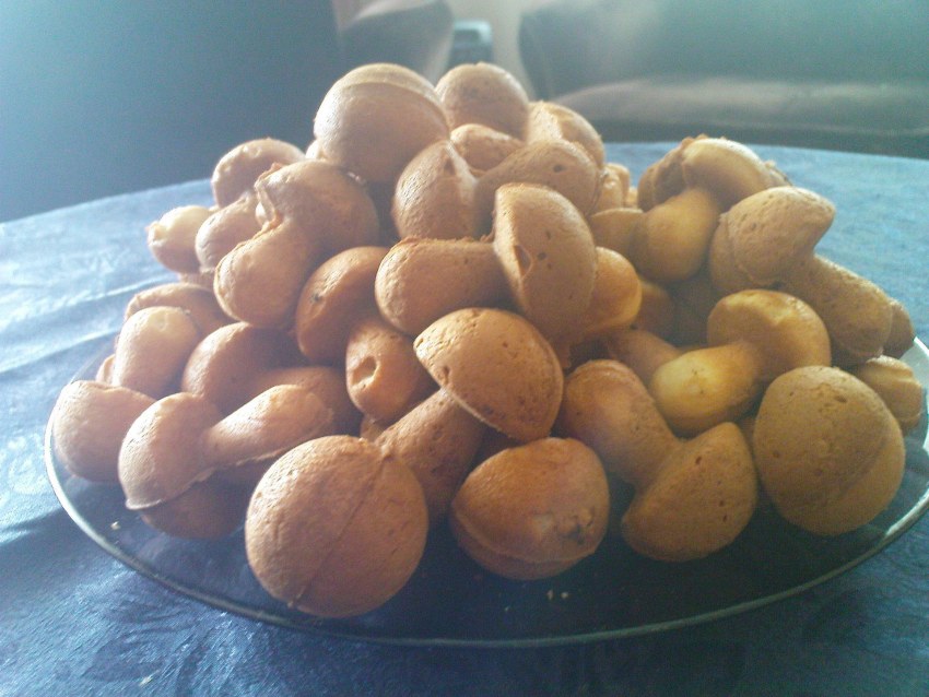 Печенье грибочки в форме