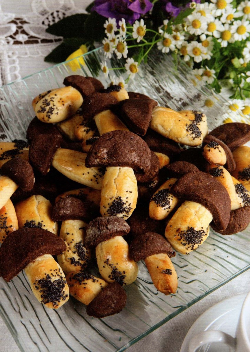 Грибочки со сгущенкой вафли