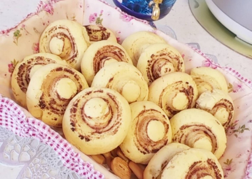 Печенье грибочки с вареной сгущенкой