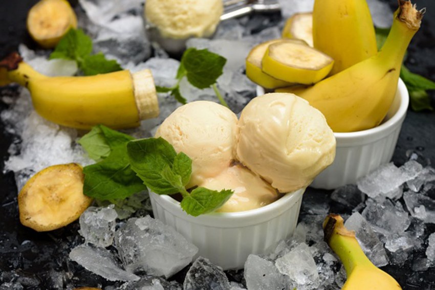 Шоколадно банановый десерт