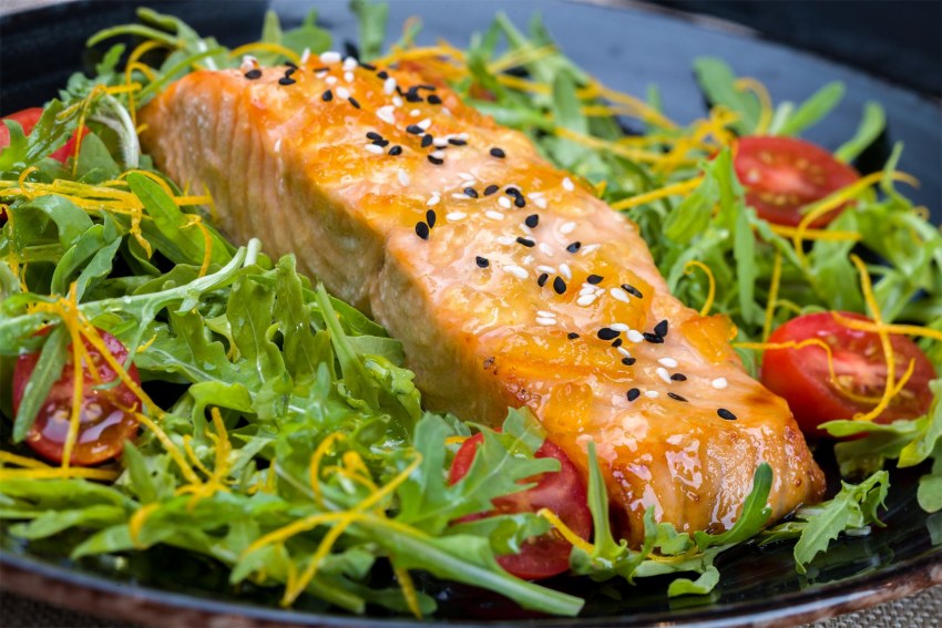 Лосось в сливочном соусе