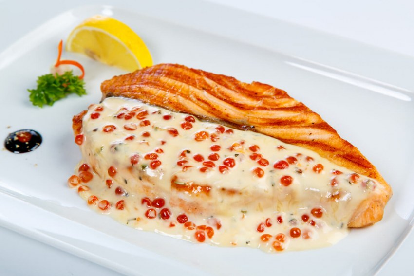 Запеченный лосось