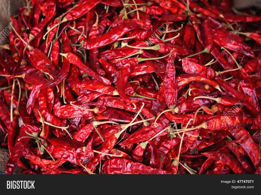 Процесс приготовления сушеного перца Чили