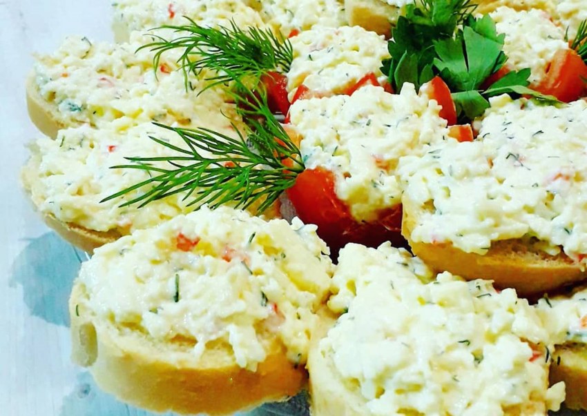 Закуска из плавленного сыра