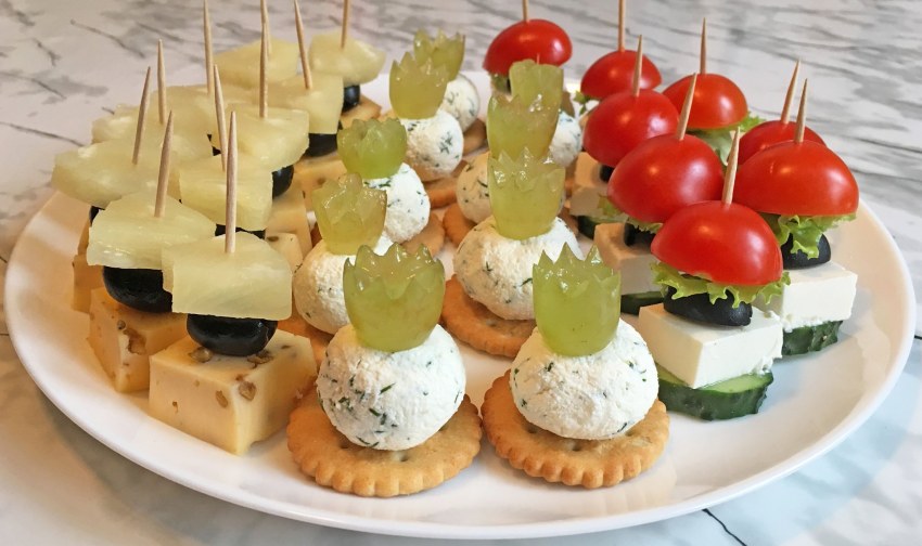 Канапешки с креветками