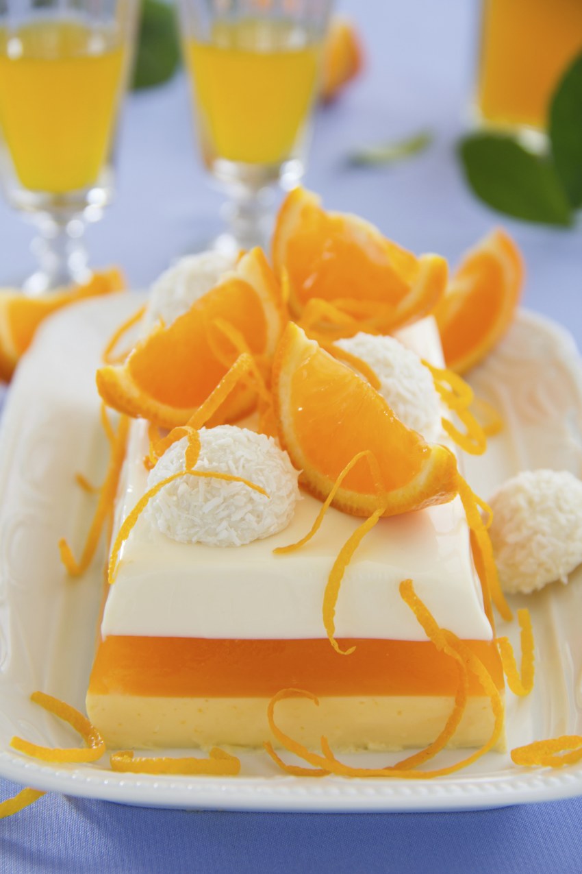 Желе в апельсиновых корках