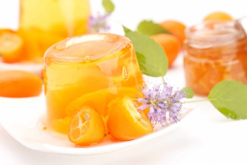 Желе из мандаринов