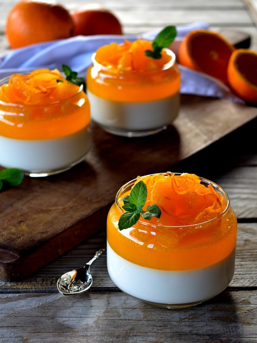 Панакота с апельсином