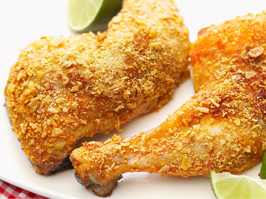 Куриные бедра в панировке