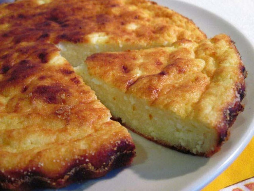 Пирог с творожным сыром