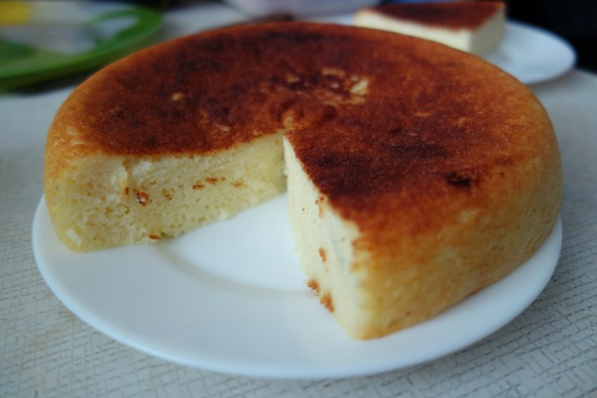 Творожная запеканка с яблоками