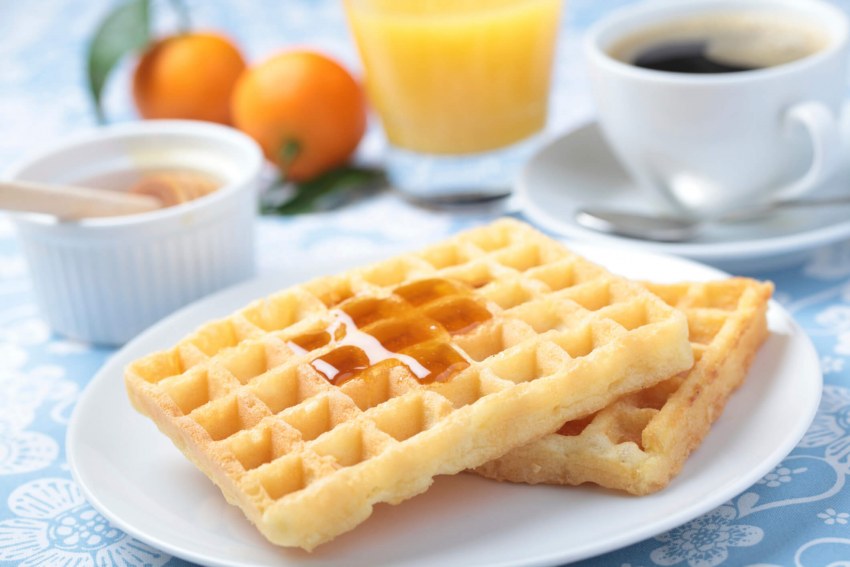 Вафли в клетку