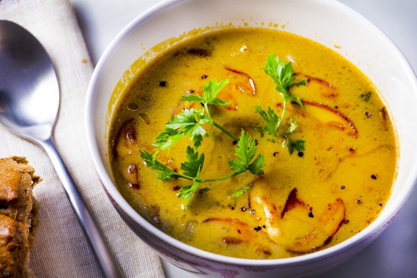 Суп с белыми грибами