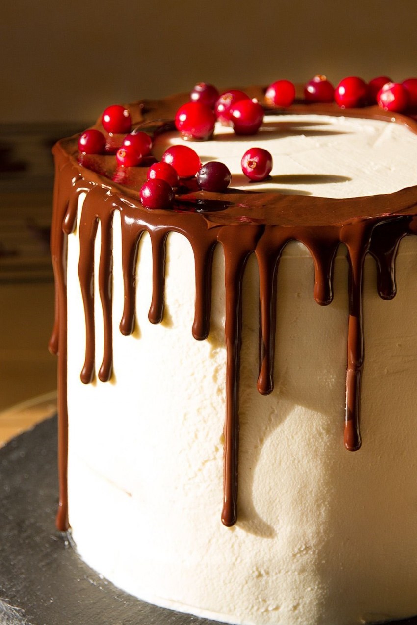 Торт с подтеками