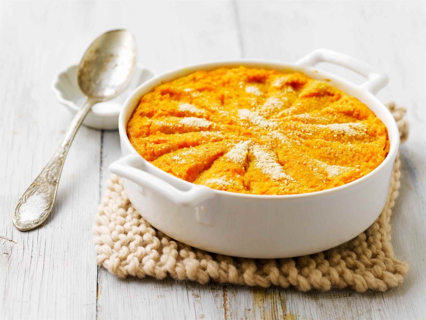 Тыквенная запеканка с сыром