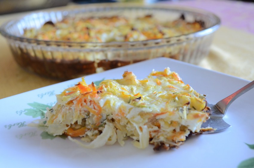 Тыквенно морковная запеканка