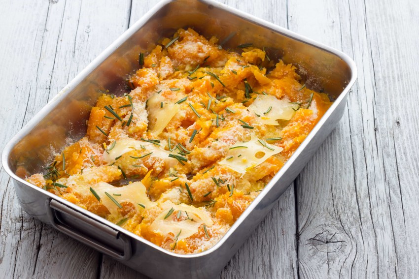 Запеканка с тыквой и яблоками