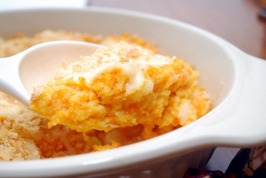 Морковная запеканка с творогом