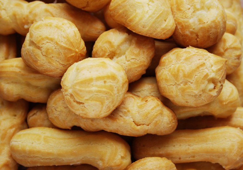 Заварные пирожные с заварным кремом