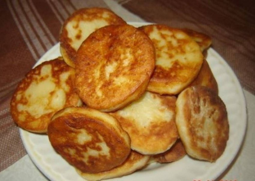 Драники с форелью