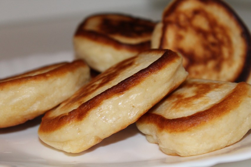 Оладьи с зеленым луком