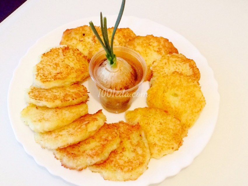 Картофельно-творожные оладьи