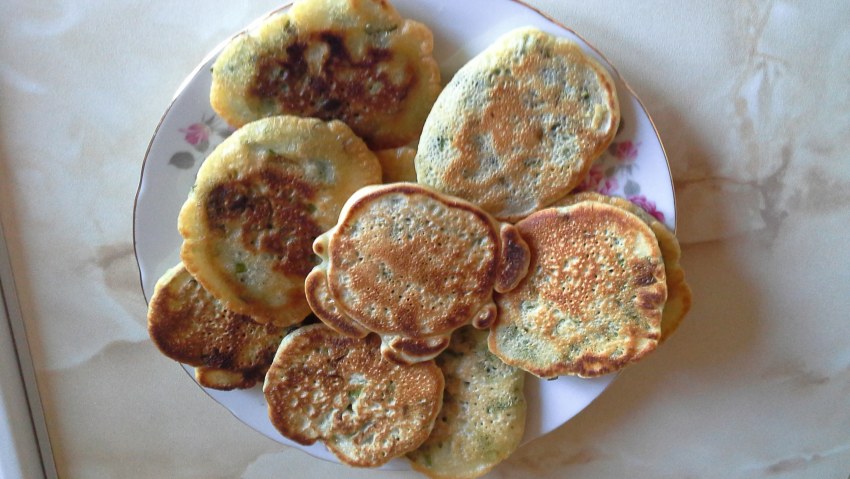 Вегетарианские оладьи без яиц