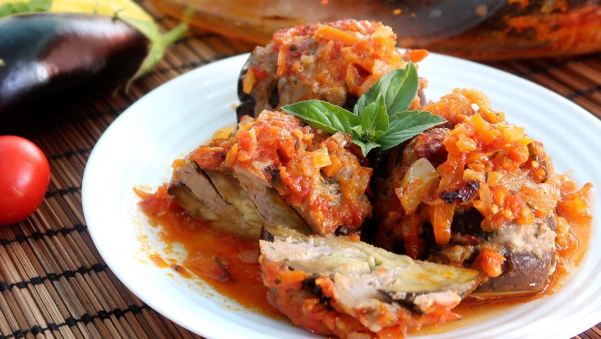 Запеканка мусака с баклажанами