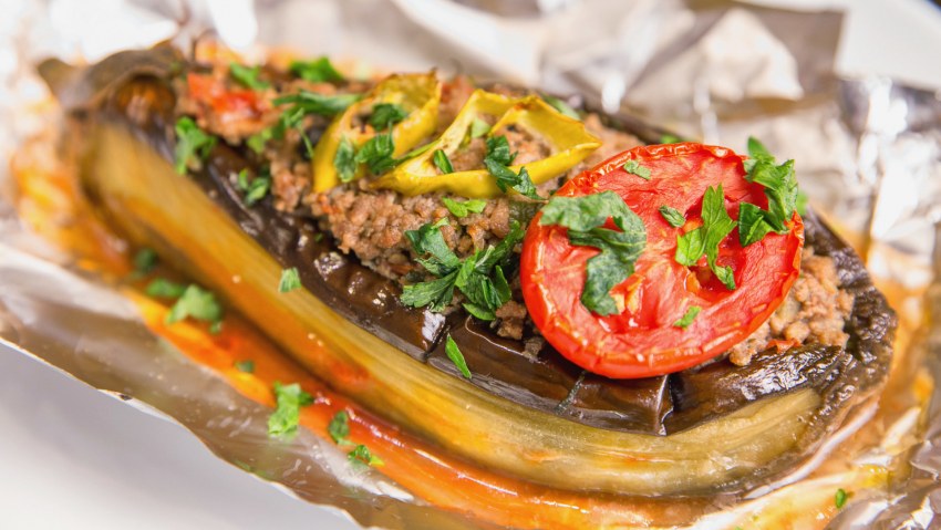 Пирог из баклажана в духовке