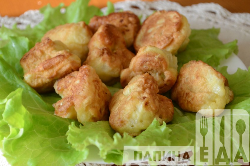 Блюда из цветной капусты на сковороде с яйцом