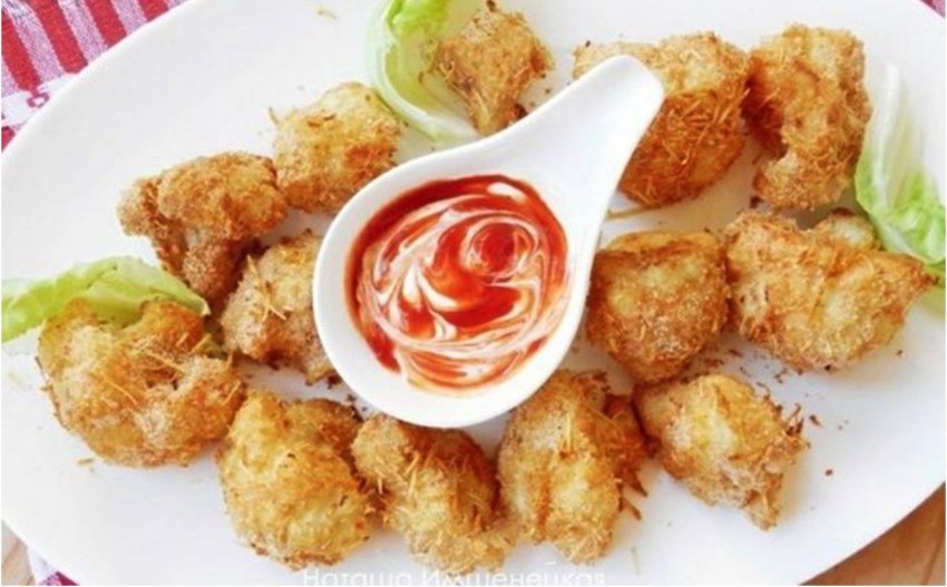 Цветная капуста в кляре с хрустящей корочкой