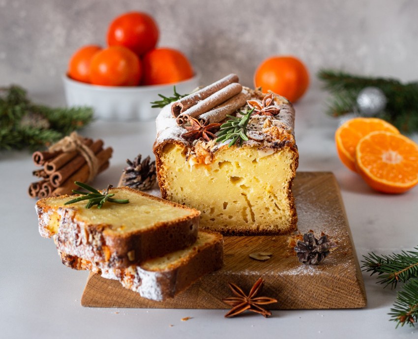 Кекс с мандаринами