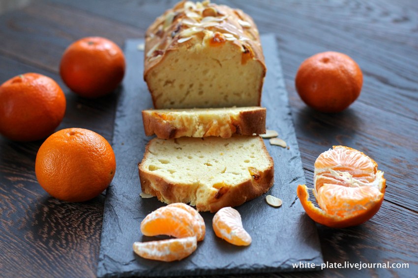 Кекс с мандариновой.цедрой