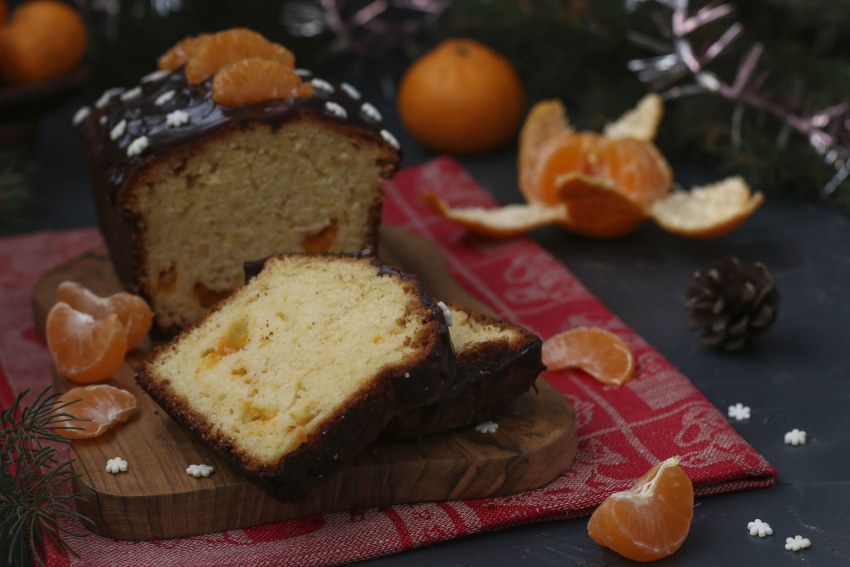 Кекс с мандаринами