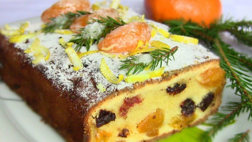 Кекс с мандариновой.цедрой