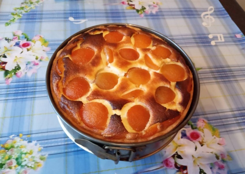 Пирог с абрикосовым повидлом