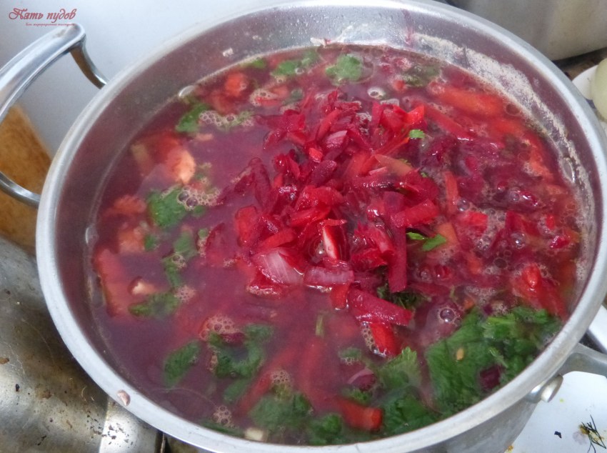 Ингредиенты для борща