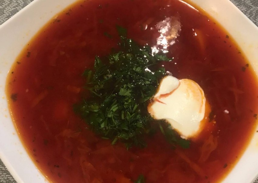 Борщ с говядиной